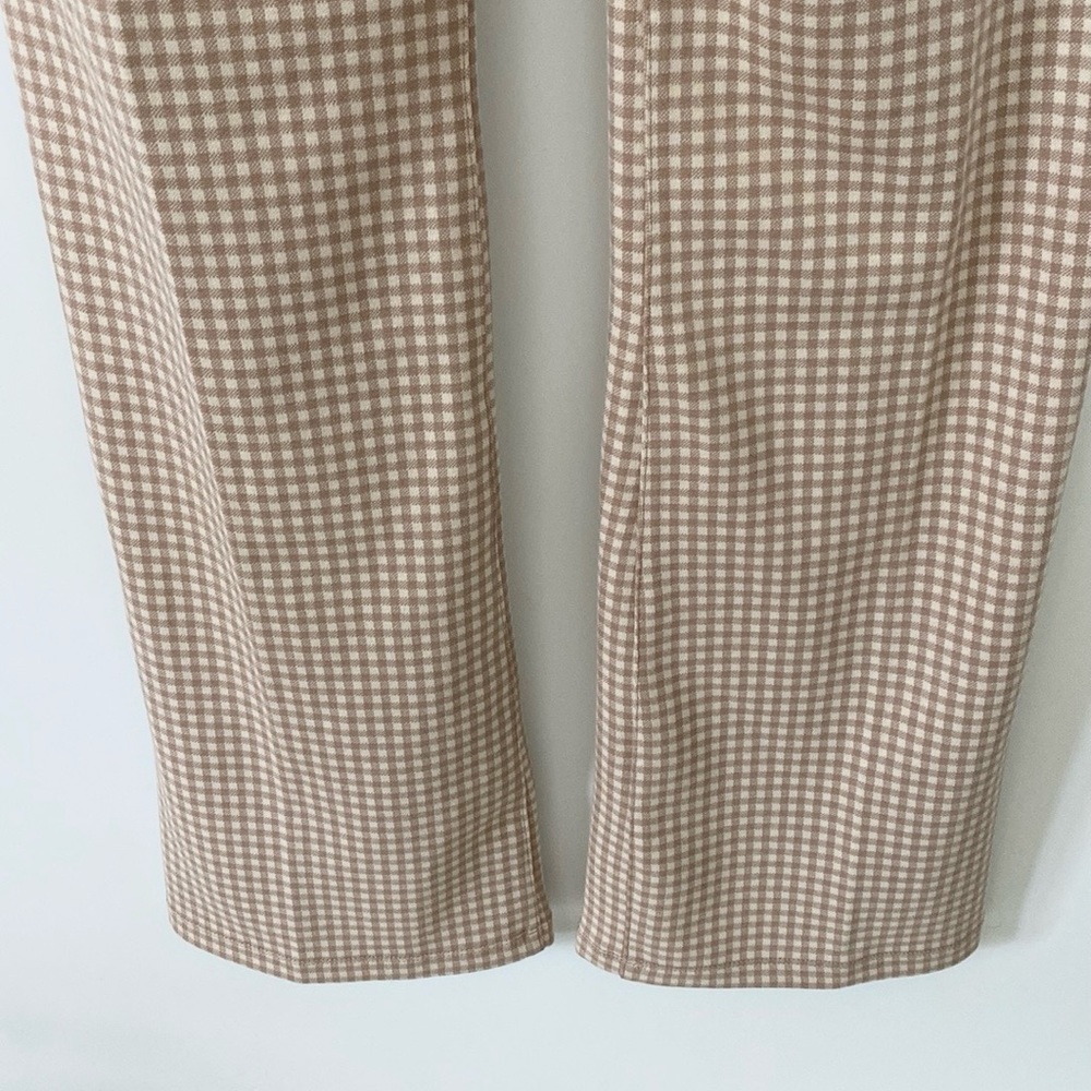 Betabrand Tan Gingham Dress Yoga Pants Sz S - Picture 9 of 11